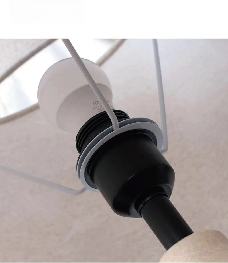 Lampe de table japonaise en céramique Wabi-sabi