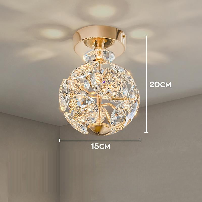 Brillante Pendelleuchte und Wandlampe aus Kristall