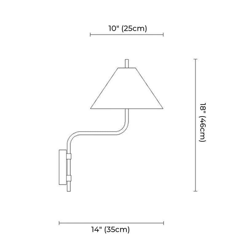 Applique murale rouge élégante