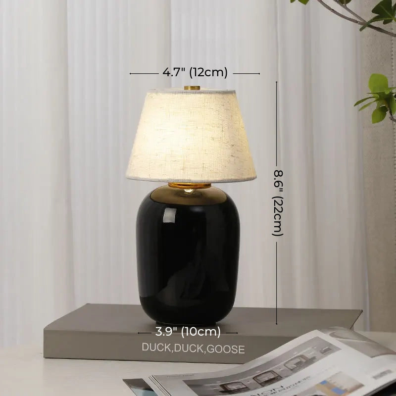 Petite lampe de table en céramique Aria (8")