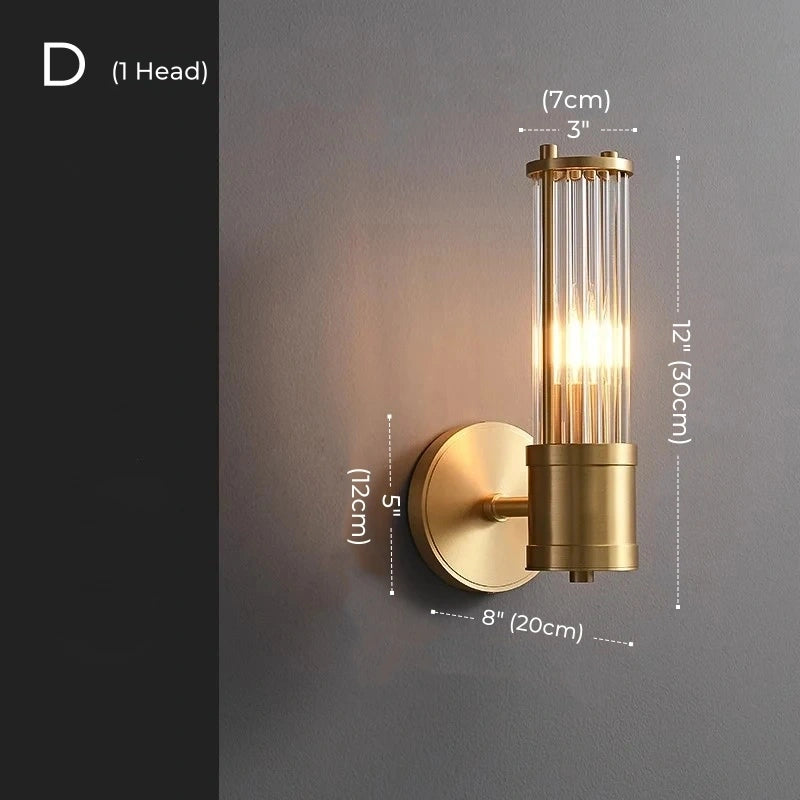 Mallory Crystal Wall Sconce, Dimmable