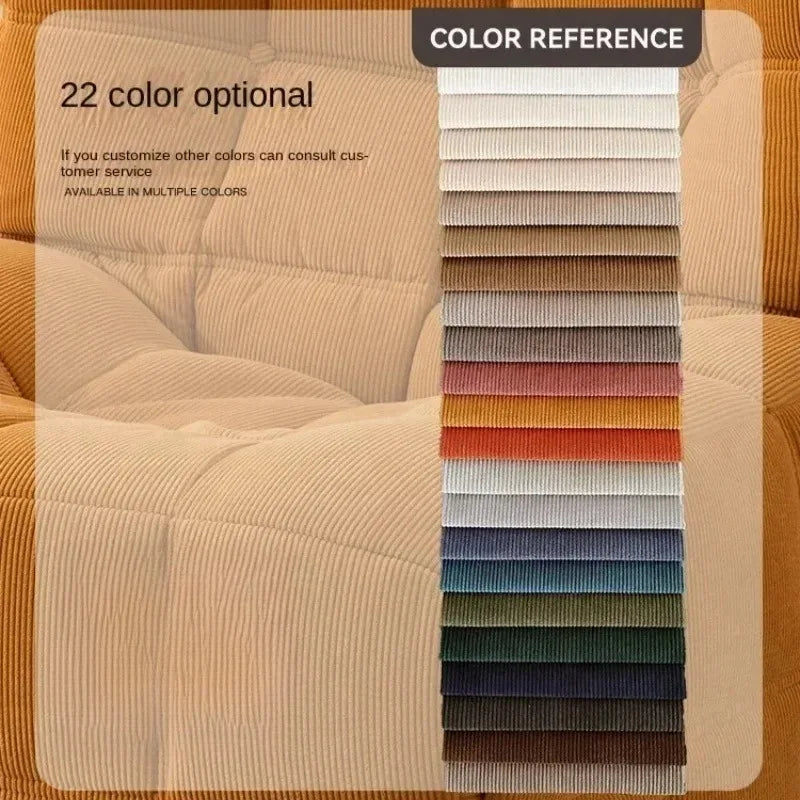 Foldable Corduroy Sofa Bed β Modern Minimalist Living Room Seating for Small Spaces