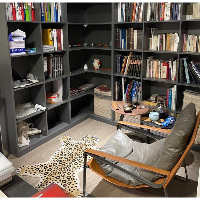 Schwarzer BĂ€renteppich, Tierform, handgetuftete Teppiche, 80 x 120 cm