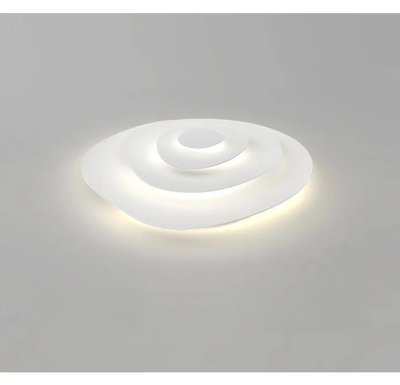 Fiore Modern Ripple LED Chandeliers for Dining Rooms, White