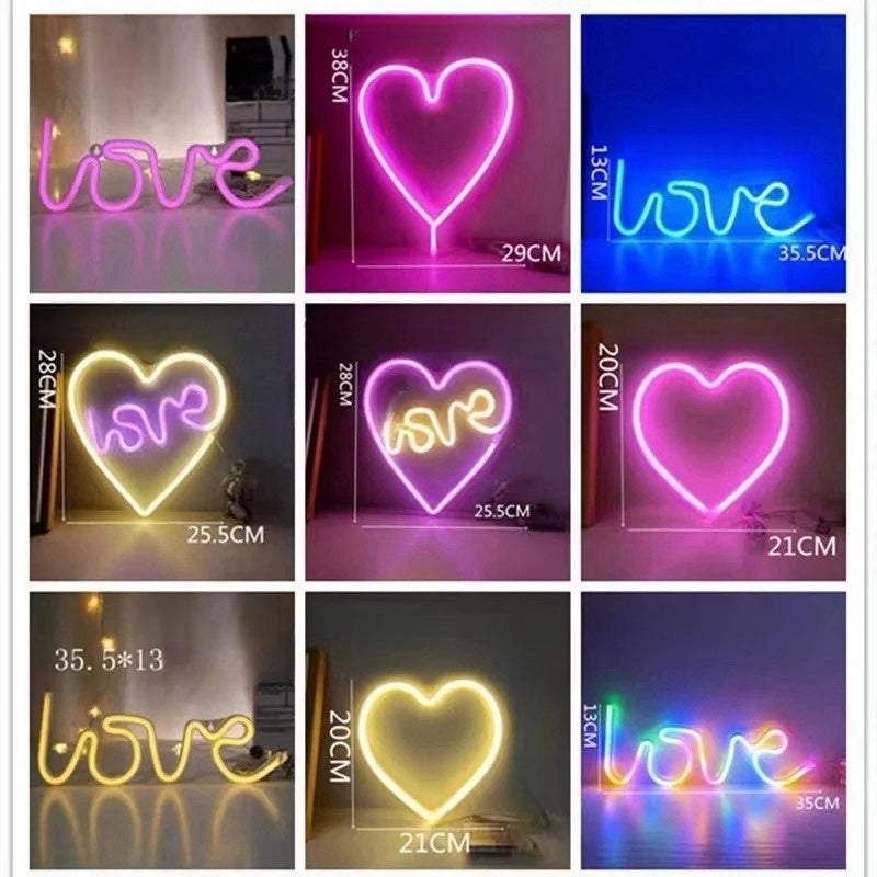 Éclairage LED néon de fête, alimenté par batterie