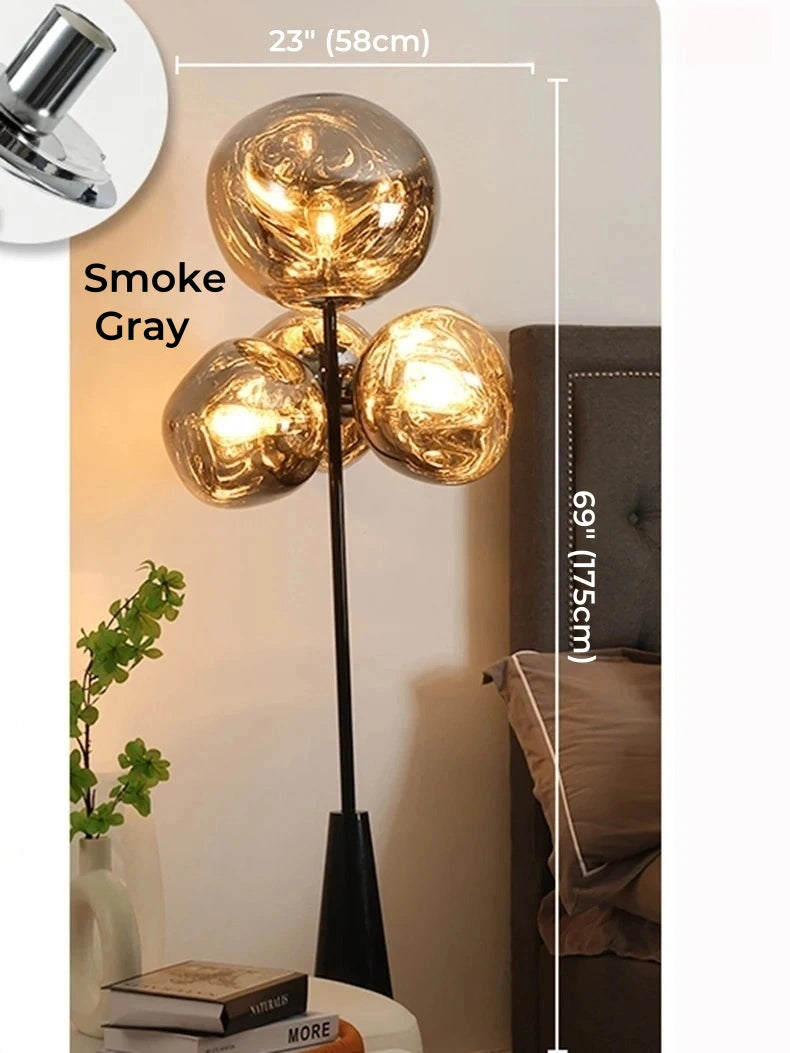 Tambora Lava Floor Lamp, Bulb Version