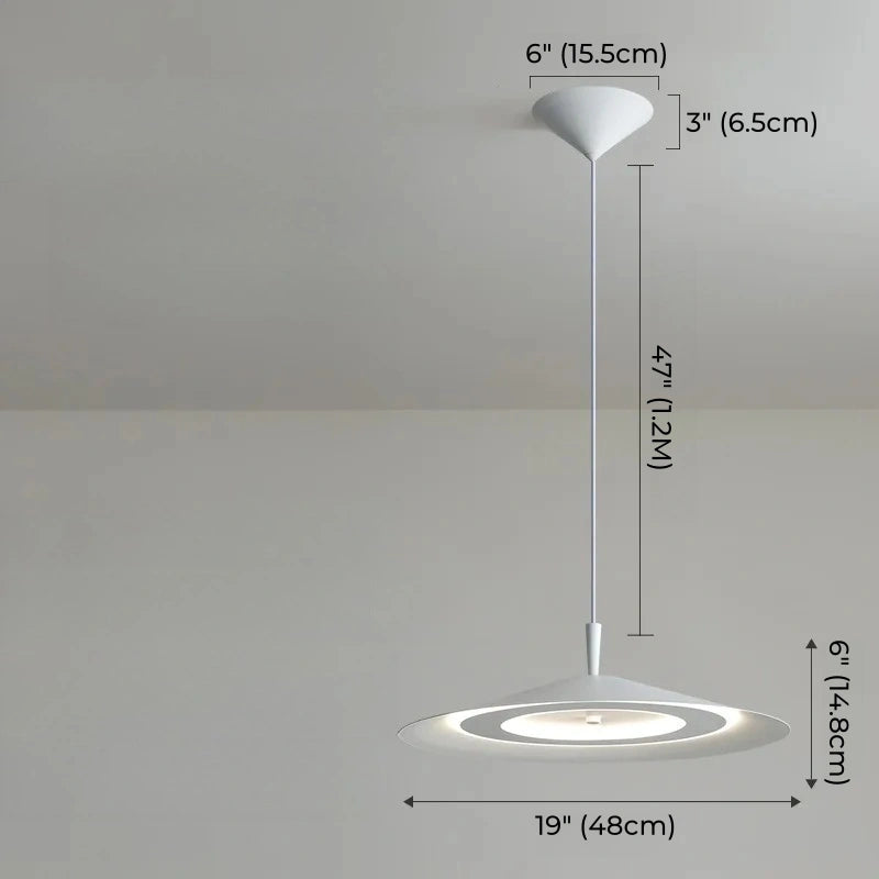 Nordic Minimalist Matte Black Dining Pendant Light