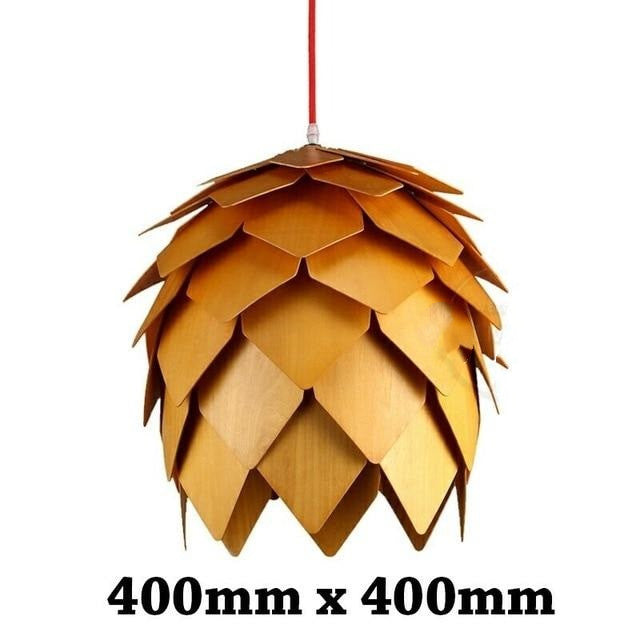 Nordic Pinecone Wood Chandelier