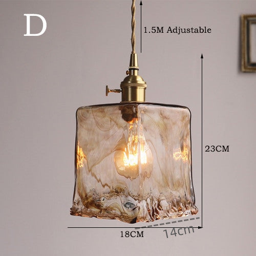 Klassische Starfire Tisch-Pendelleuchte aus Glas