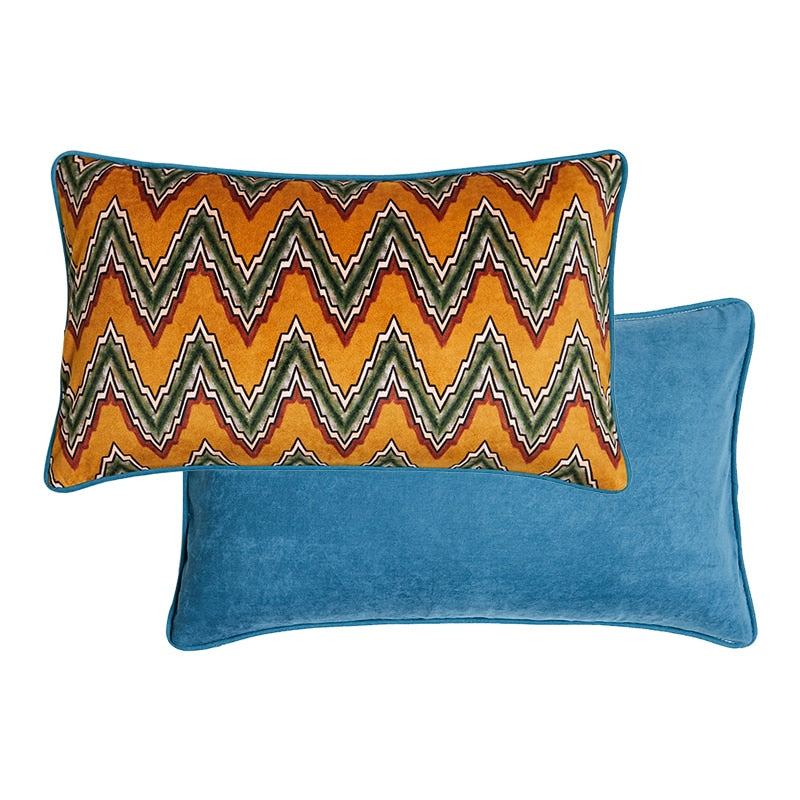 Runder Kissenbezug mit Tiger-Motiv