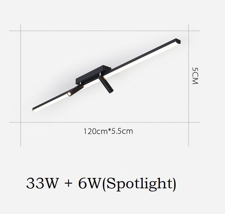 Modern LED Flush Mount Lights, 2 Spotlight