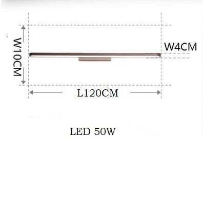 120 cm große LED-Wandleuchte Napa aus braunem Metall