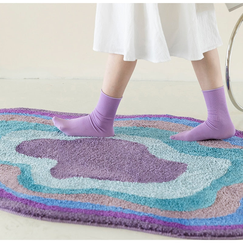 Moderner, gemütlicher getufteter Teppich in Wolkenform