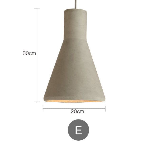 Handgefertigte Zementleuchte