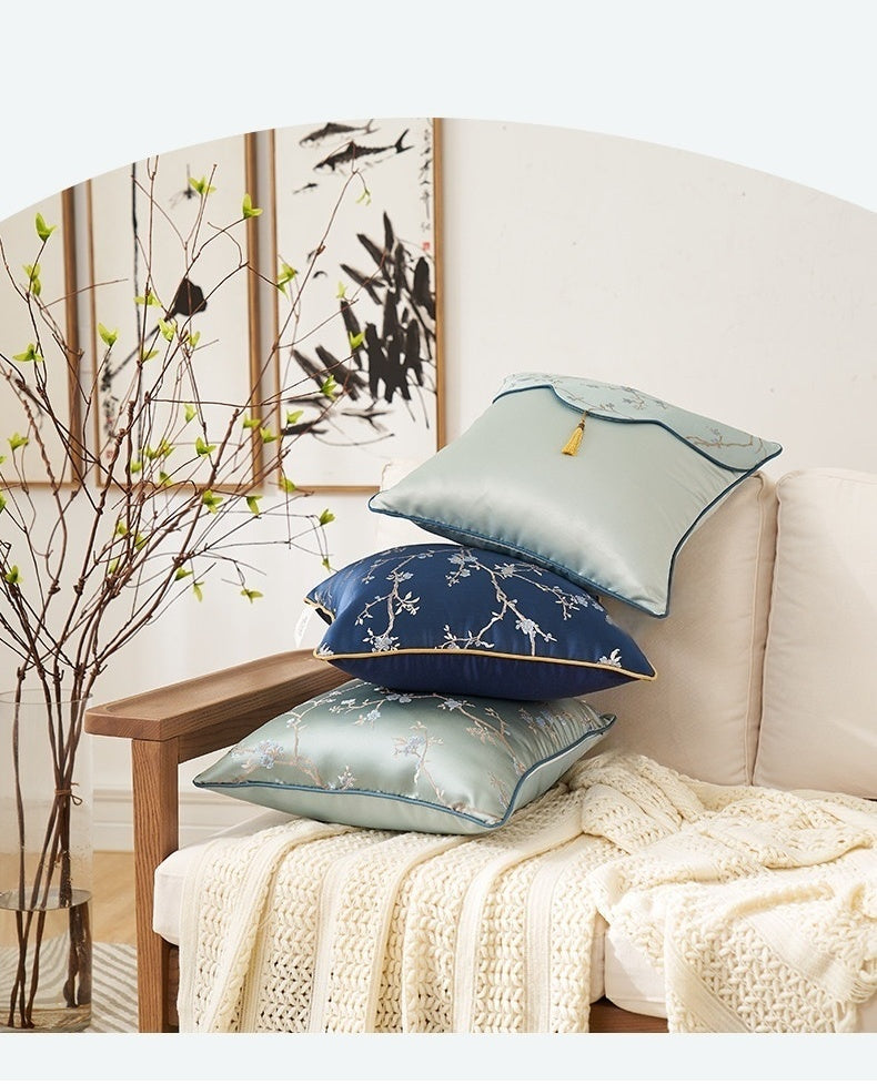 Oriental Branch Jacquard Pillow Case