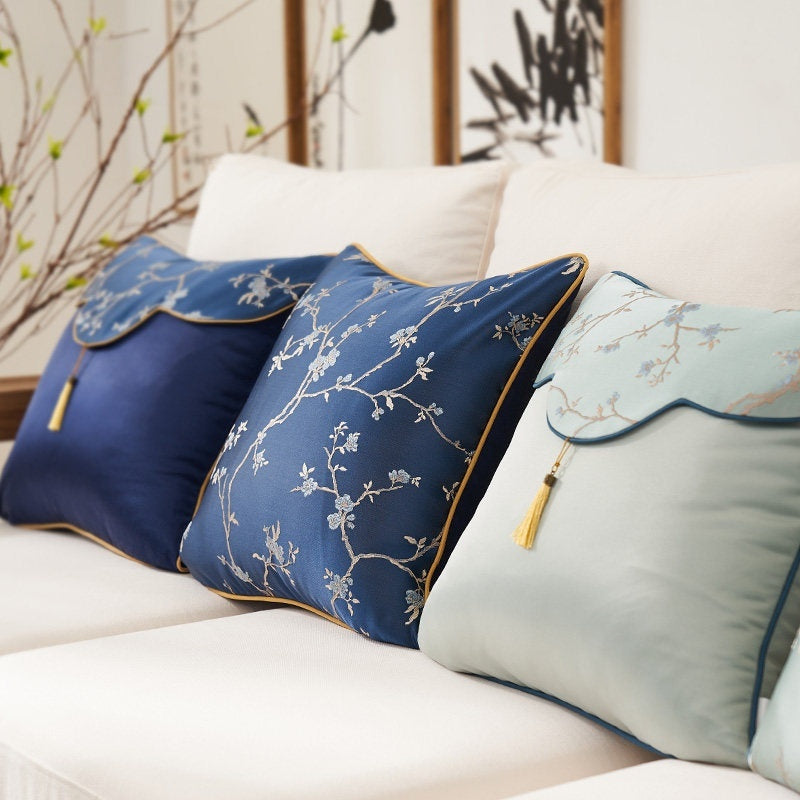 Oriental Branch Jacquard Pillow Case