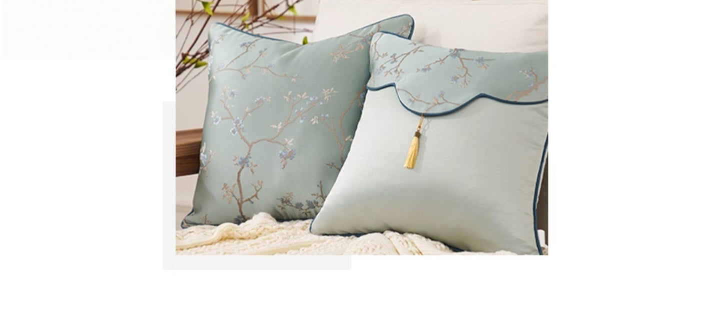 Oriental Branch Jacquard Pillow Case