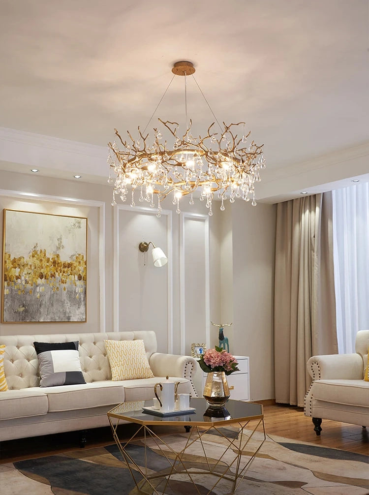 Sylvia Branch Crystal Chandelier
