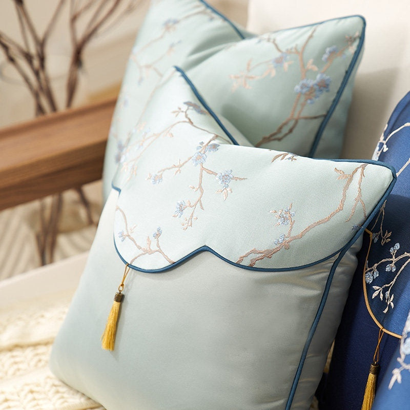 Oriental Branch Jacquard Pillow Case