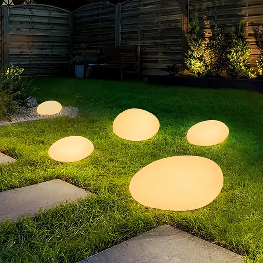 Solar Decorative Stone Garden Light