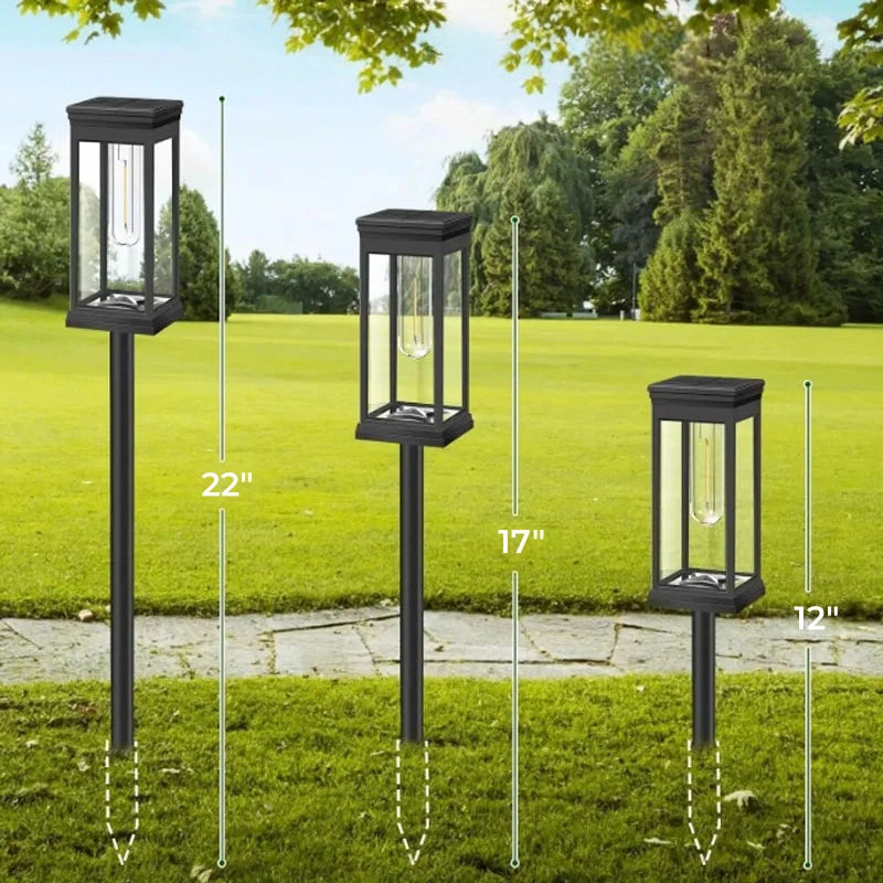 Timeless LED Filament Solar Path Lights