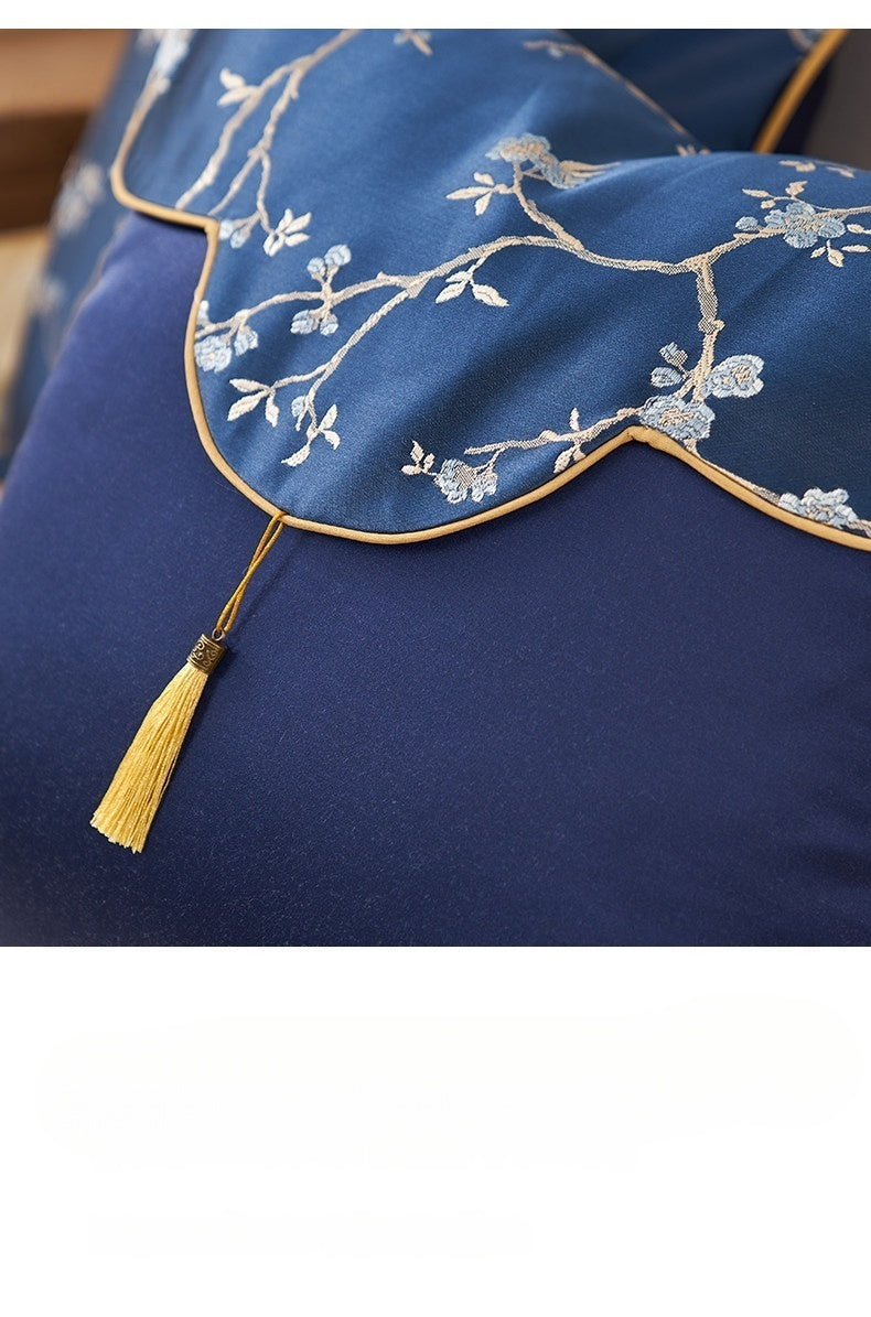 Oriental Branch Jacquard Pillow Case