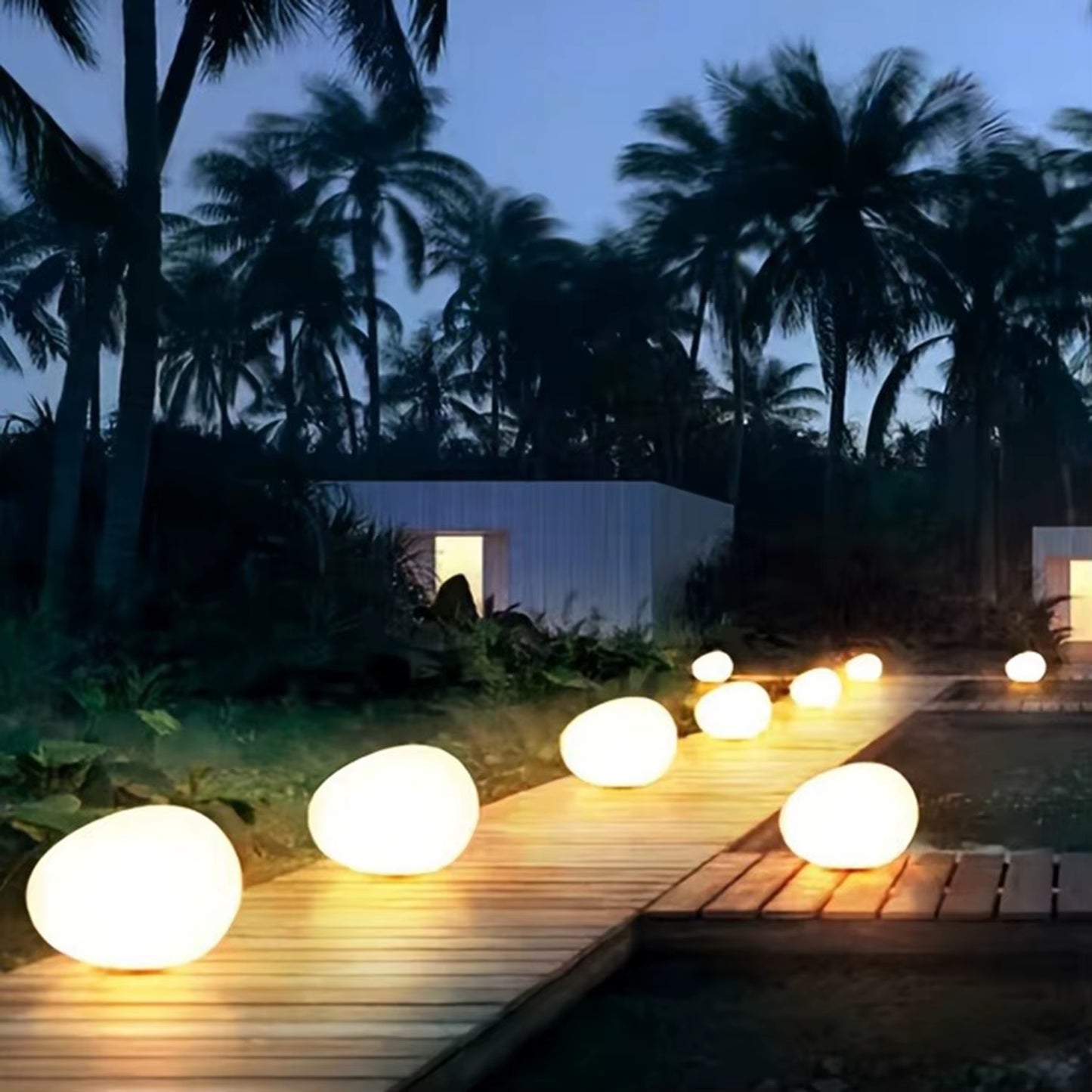Solar Decorative Stone Garden Light