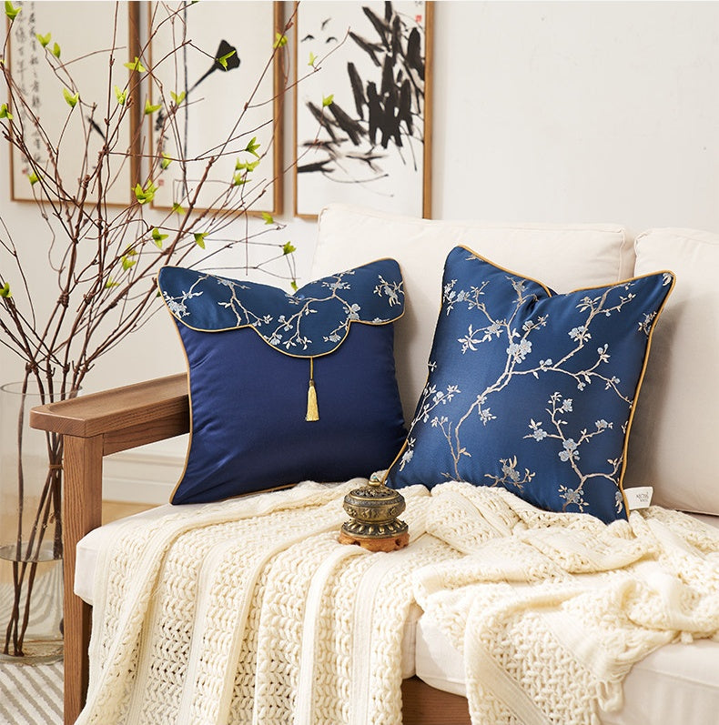 Oriental Branch Jacquard Pillow Case