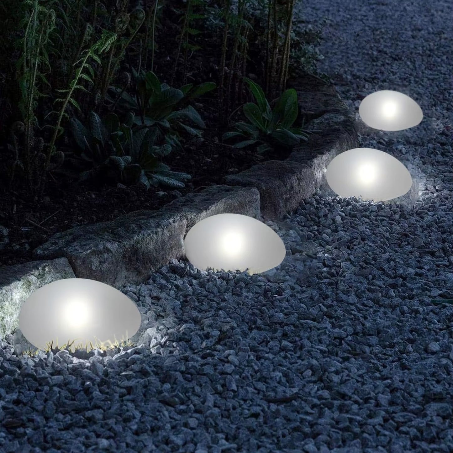 Solar Decorative Stone Garden Light