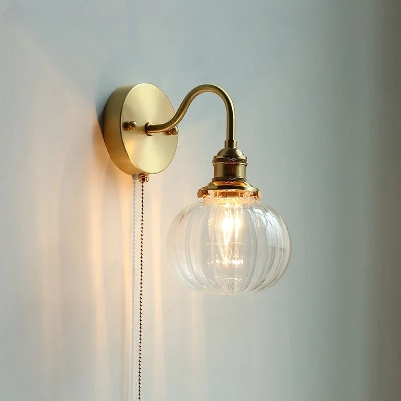 Evelyn Glass Globe Wall Sconce & Ceiling Light