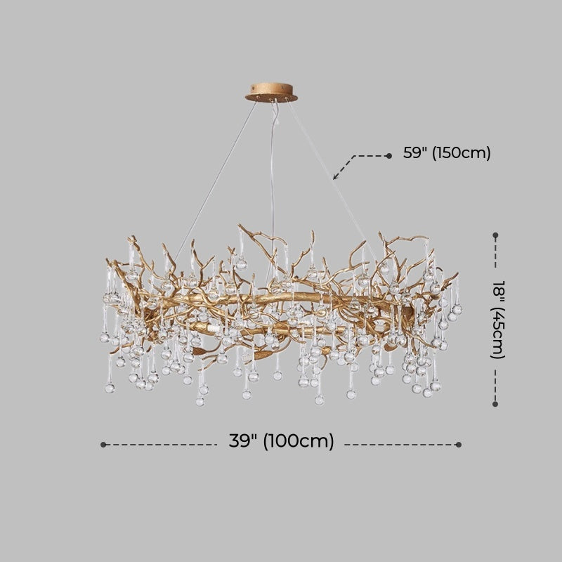 Sylvia Branch Crystal Chandelier