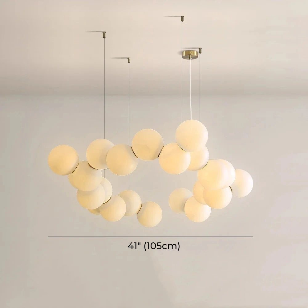 Cloud Linked Bubble Chain Pendant Light