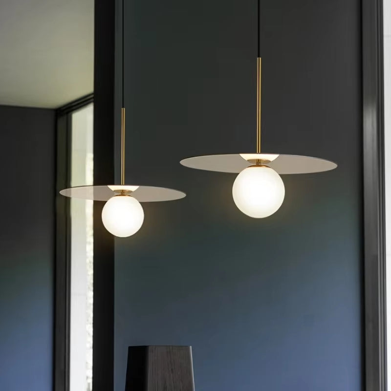 Orion Disc Globe Pendant Light