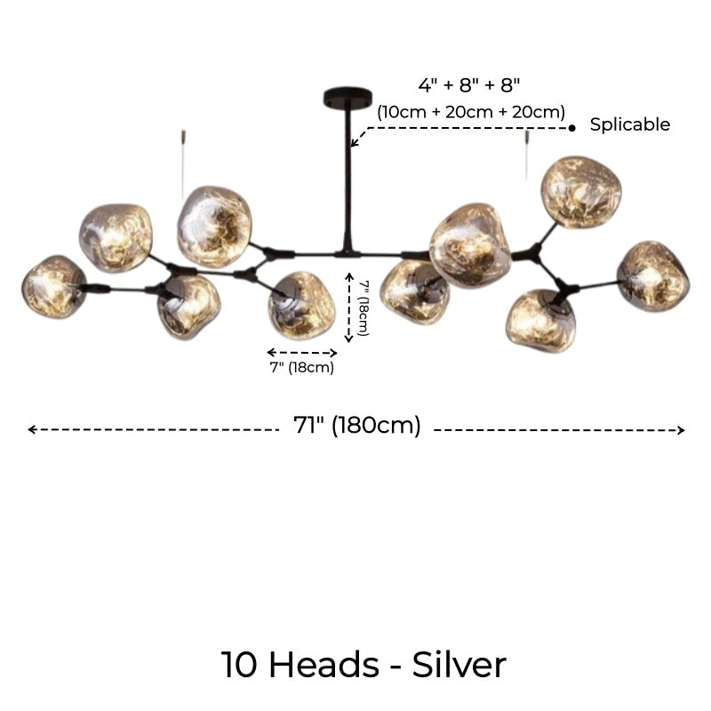 Branch Tambora Lava Chandelier