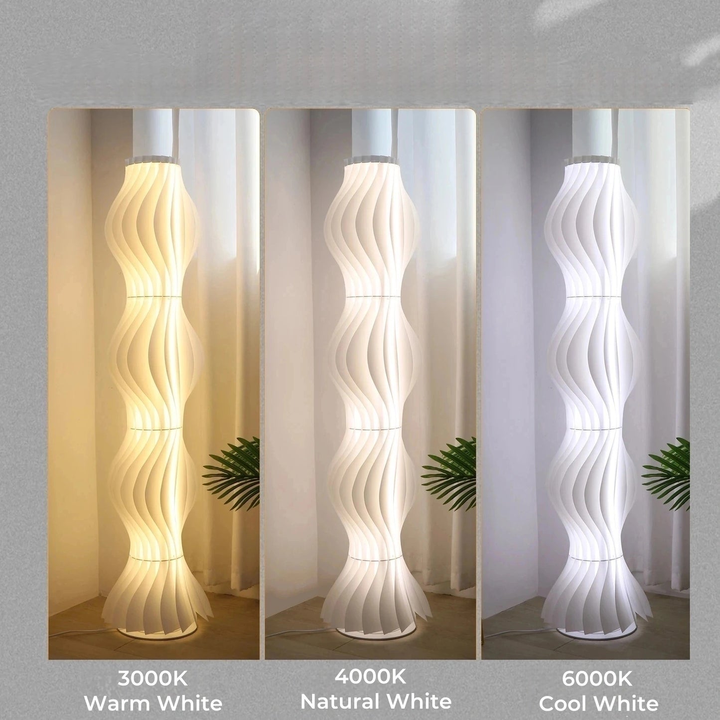 Nordic Modern Cream Acrylic Floor Lamp