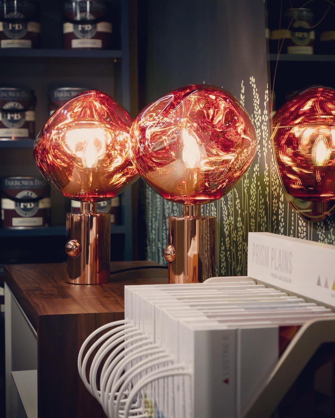 Tambora Lava Cylindrical Table Lamp with Plug