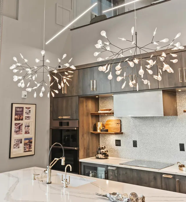 Heracleum Rose Gold Branch Chandelier