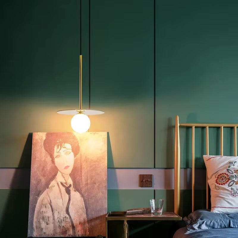 Orion Disc Globe Pendant Light