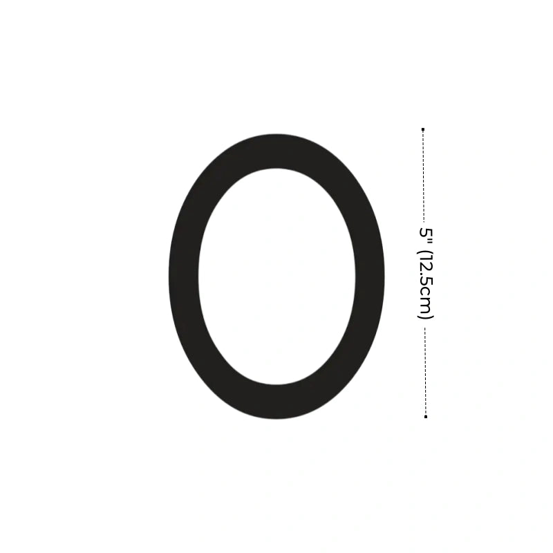 Modern Residential LED House Number Light, Outdoor & Waterproof