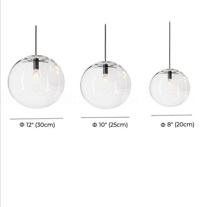 Élégante suspension Globe
