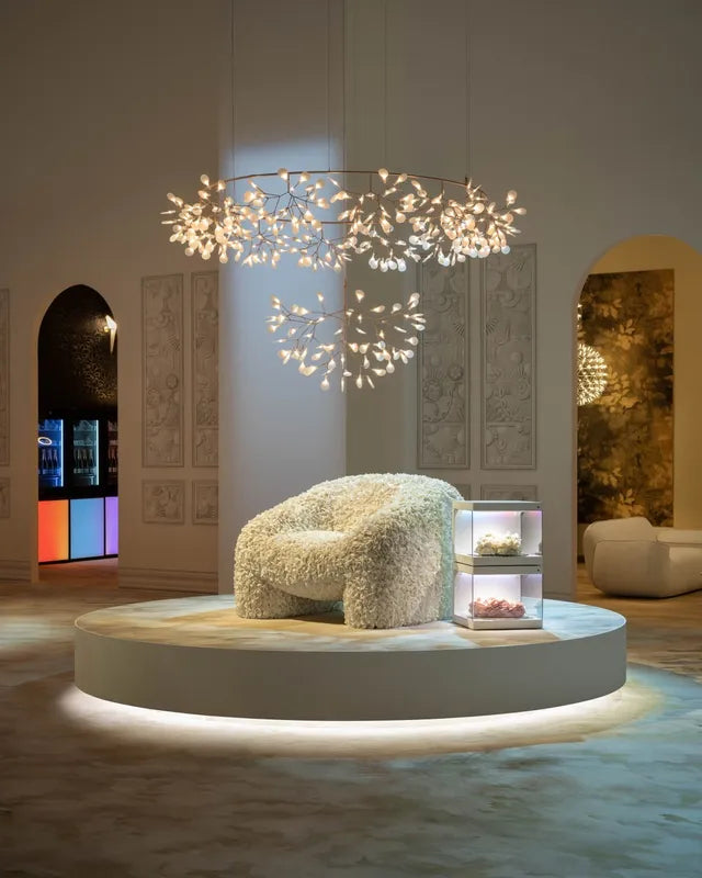 Heracleum Rose Gold Branch Chandelier