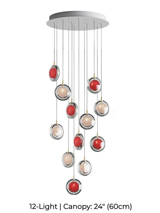 Nordic Acrylic Staircase Cluster Pendant Light