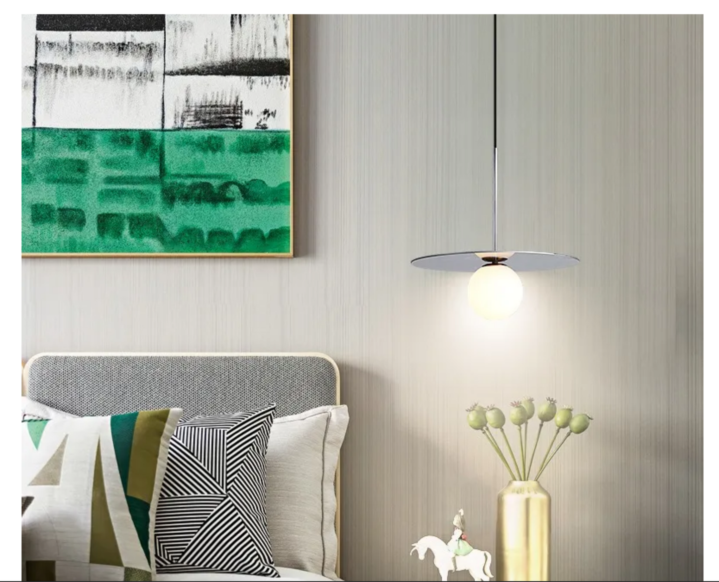 Orion Disc Globe Pendant Light