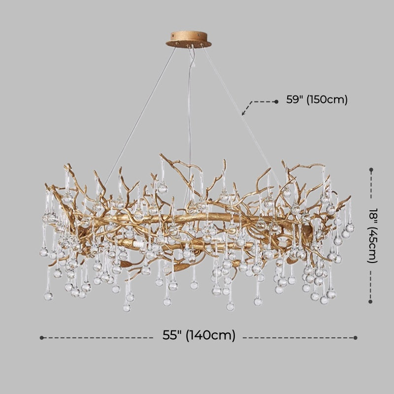 Sylvia Branch Crystal Chandelier