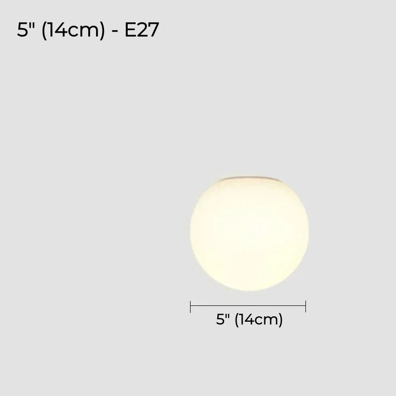 Selene Frosted Glass Globe Wall Sconce