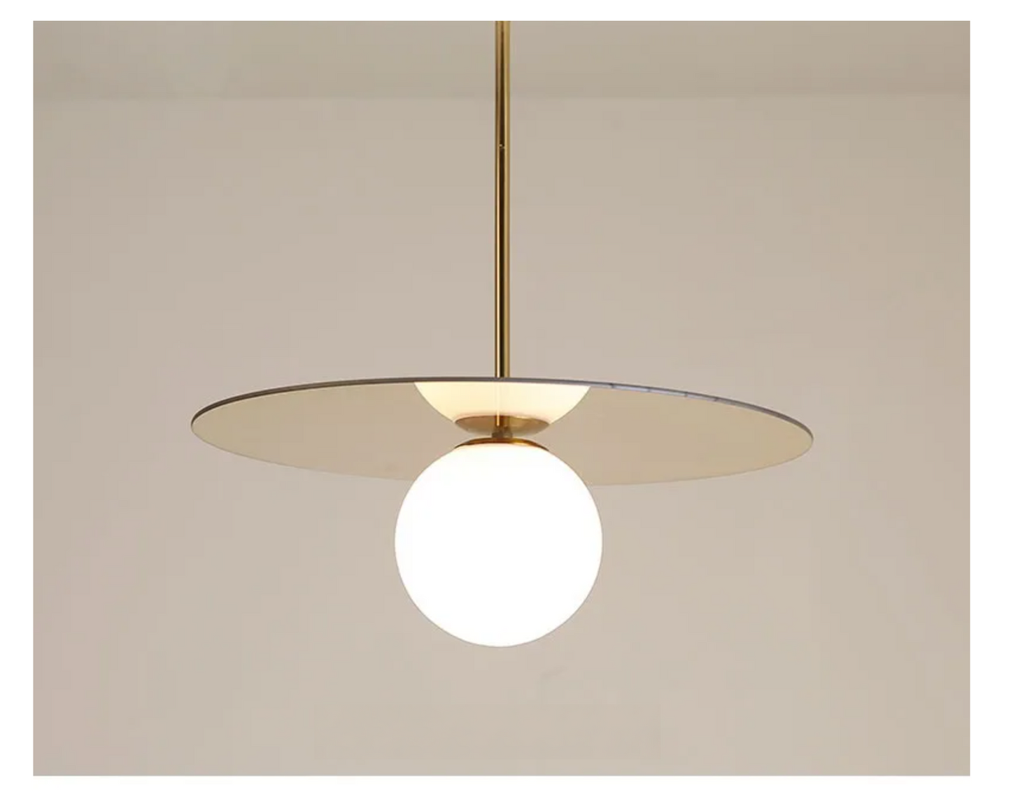 Orion Disc Globe Pendant Light