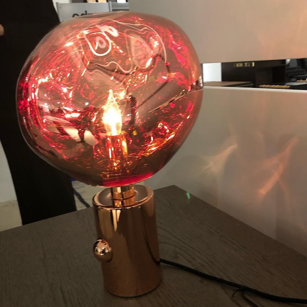 Tambora Lava Cylindrical Table Lamp with Plug