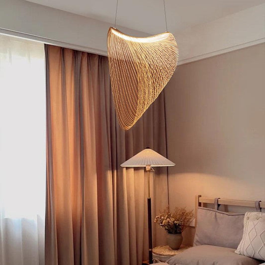 Home Decor Wood Art LED Chandelier