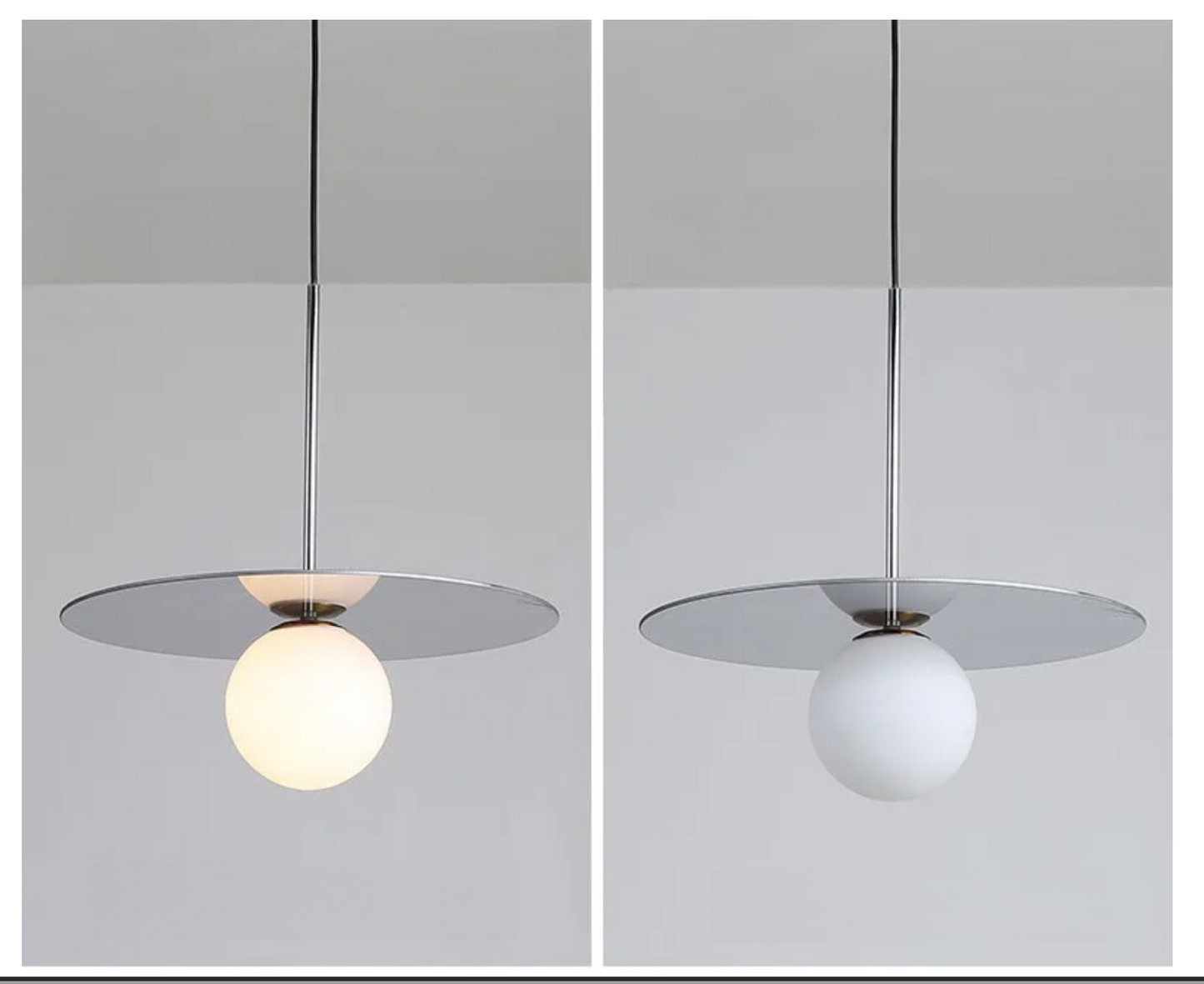Orion Disc Globe Pendant Light