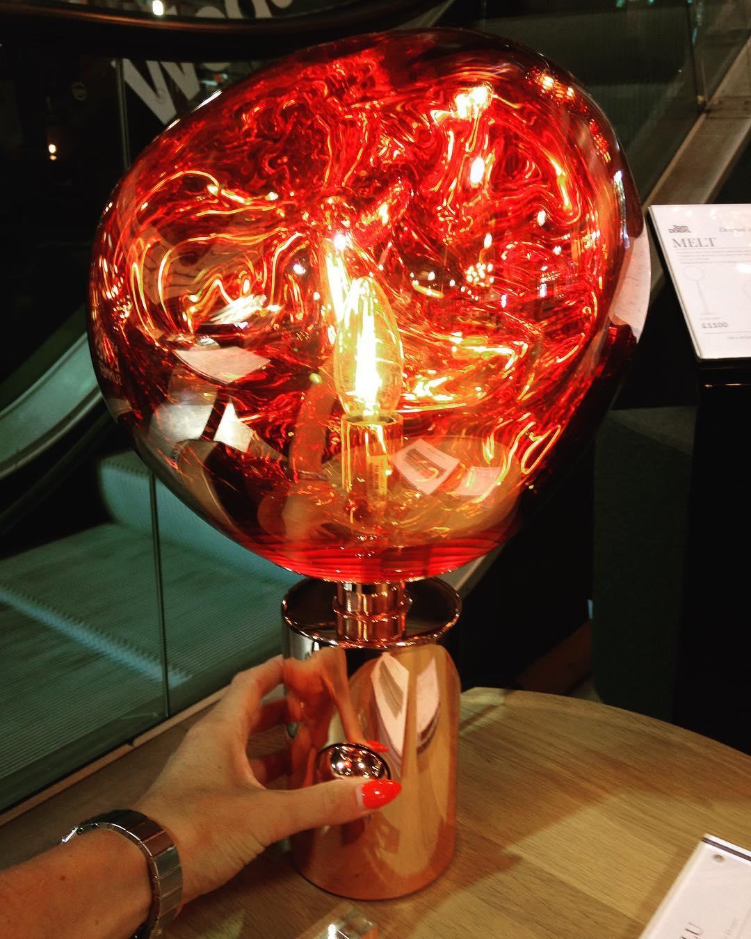 Tambora Lava Cylindrical Table Lamp with Plug